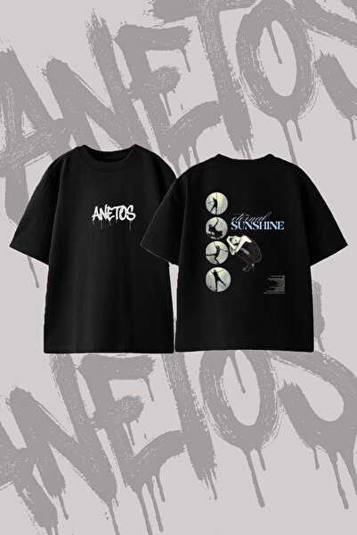 Anetos Ariana Grande Eternal Sunshine Design Printed Oversize Crew Neck T-Shi...
