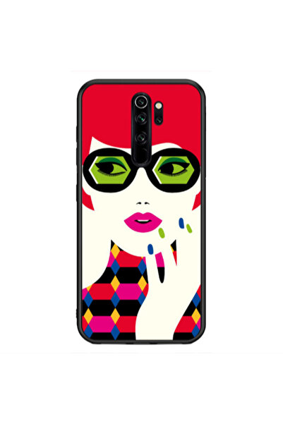 Other Xiaomi Redmi Note 8 Pro Red hair girl Black Glossy Θήκη
