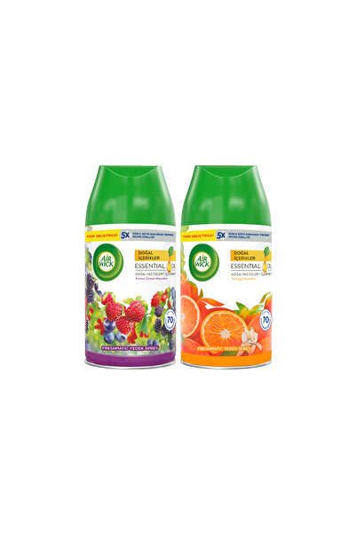 Air Wick Oda Kokusu Freshmatic Yedek Sprey Kırmızı Orman&Turunçgil Meyveleri, 2x250ml