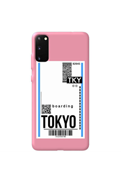 Other Samsung S20 Tokyo Boarding Pink Colored Silicone TPU Θήκη