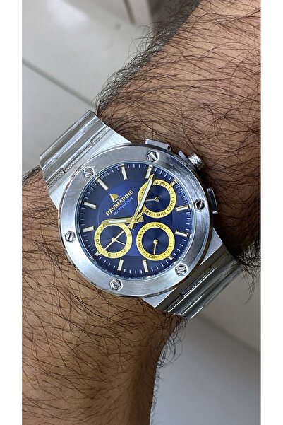 Navimarine Original Case+Strap Full Steel Functional Men's Wristwatch