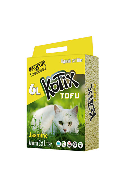 KOTIX Așternut igienic pentru pisici TOFU cu iasomie 6L, 2.5kg