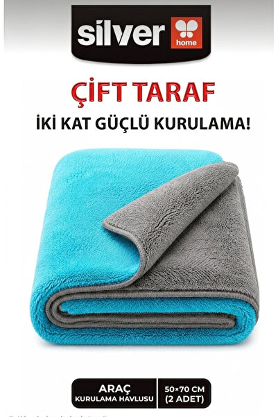 SİLVER HOME &GLOSSİFY 2'li Avantaj Paketi - 600 GSM Süper Emici Mikrofiber Ot...