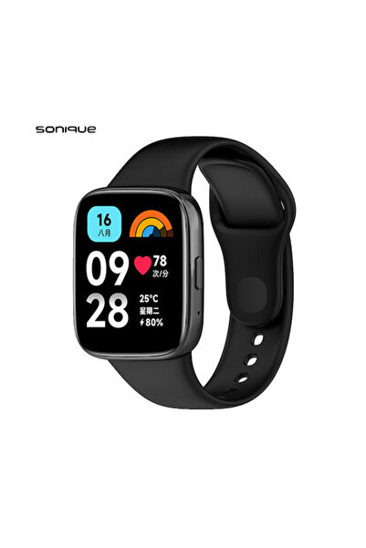 Other Σονίκ Λουράκι Σιλικόνης Μαύρο (Redmi Watch 3 Active)