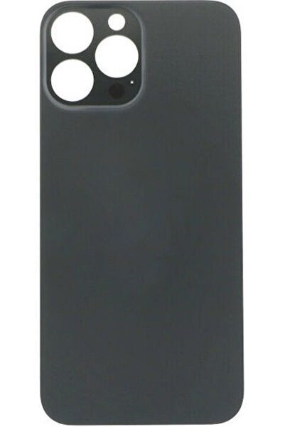 OEM Apple iPhone 13 Pro Max Κόλλα Πόρτας Μπαταρίας Μεγάλη Οπή Μαύρο Λογότυπο