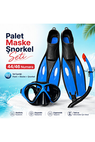Aydemir Sea Walker Çantalı Yüzücü Paleti 44-46 / STAR DIVING Maske + Şnorkel Set