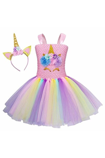 handanca Unıcorn Tutu Elbıse Dogumgunu Elbısesı