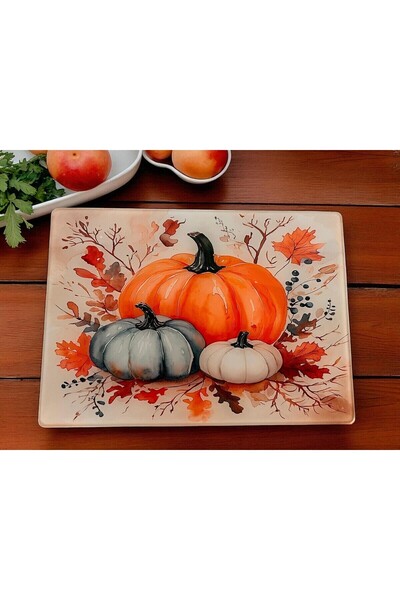 Empressco Oval Cutting Board 25X35Cm, Tempered Glass, Stylish and Durable Design