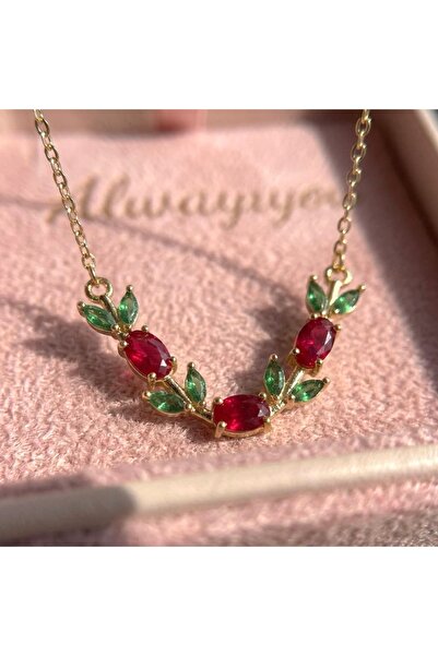Heda Jewelry قلادة غاردينيا - قلادة نسائية أنيقة بتصميم زهرة التوليب