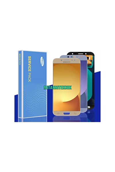 protechgsm Samsung Galaxy J7 Pro J730F Lcd Ekran Dokunmatik Mavi