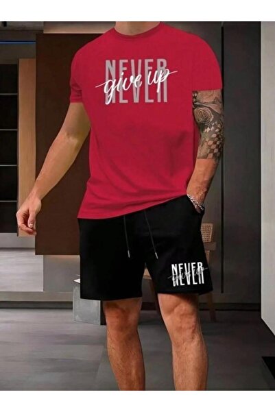 NIGRUM PARDUS Never Give up Printed 100% Cotton Double Pocket Plus Size Men's...