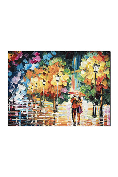 artnova Ръчно рисувана картина, "Еднадневно във въригата с фенери ", 40x30см,...