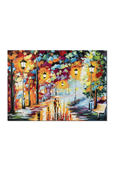 artnova Ръчно рисувана картина на влюбени, Заповедно заедно, 70x50см маслена ...