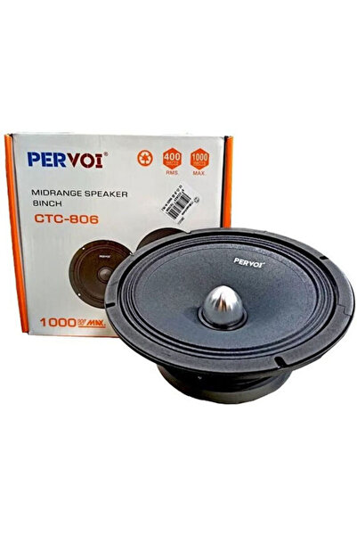 PERVOİ CTC-806 Ηχείο Αυτοκινήτου 8 " με Ισχύ 400W (RMS) Μεσαίων Συχνοτήτων 1 ...
