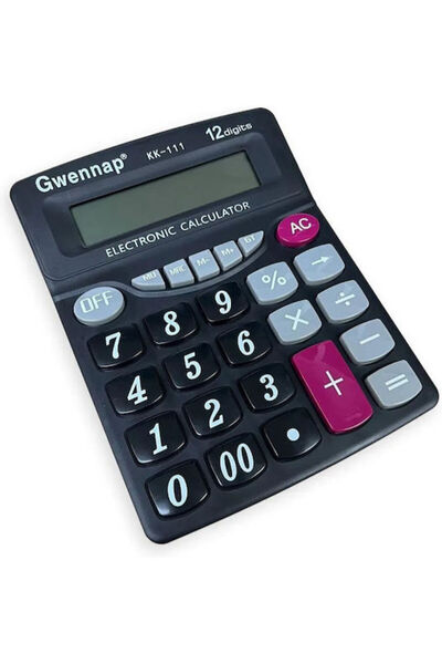 OEM Αριθμομηχανή Gwennap 12 Ψηφίων σε Μαύρο Χρώμα 1 τεμάχιο Κωδικός: KK-111