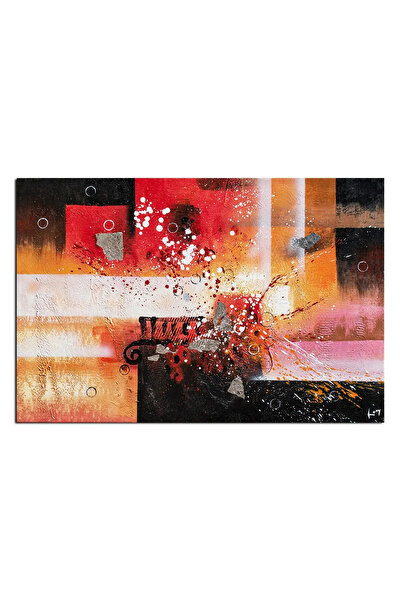 artnova Абстрактна ръчно рисувана картина, БЕЗ НАЗВАНИЕ, 90x60см, маслена на ...