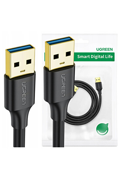 Ugreen Cablu USB 3.0 A-A de 0.5M pentru PC și laptop, cu USB 3.0, de mare viteză