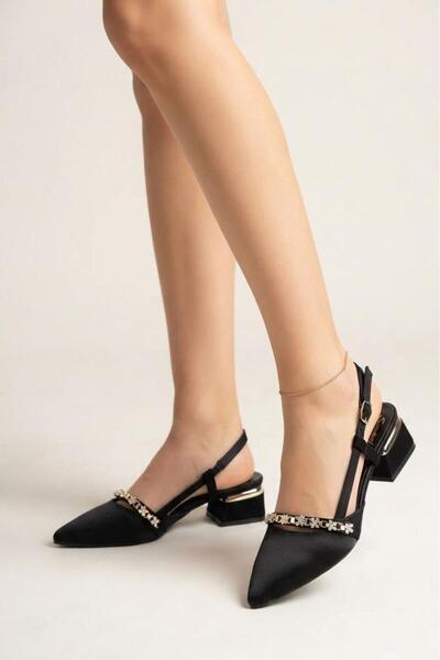 Papuçcity Sprs 3697 Women's Open Back Heeled Shoes