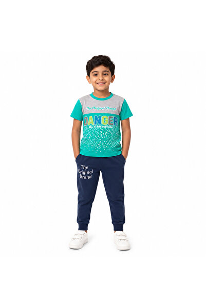 Generic Boy's Casual T-Shirt and Jogger Set Kids' Sportswear Sweatshirt Sweat...