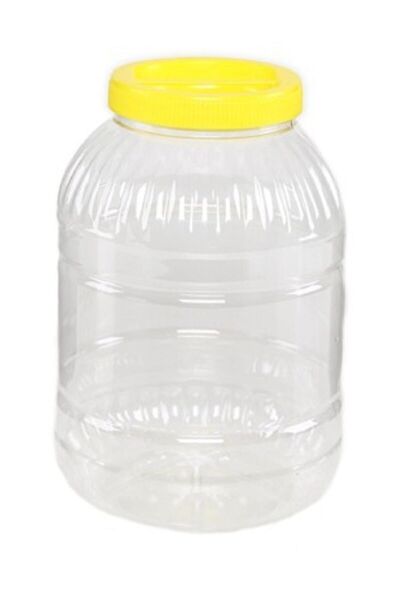 Genel Markalar 9 Adet - 5 Litrelik Plastik Pet Bidon Bal Turşu Yağ Bidonu - K...