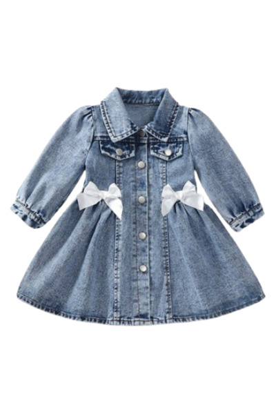 OEM Rochie mini din denim pentru fetite, 12-18M