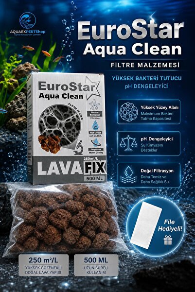 EuroStar Aqua Clean - Akvaryum Filtre Malzemesi - Yüksek Bakteri Tutucu - Fil...