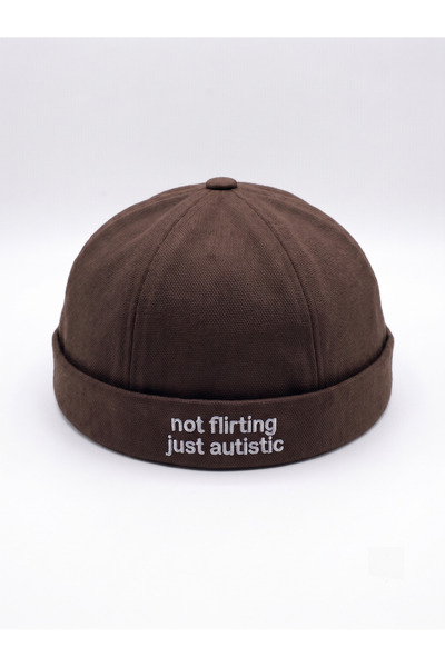 "not flirting" Nakışlı %100 Pamuklu Docker Şapka