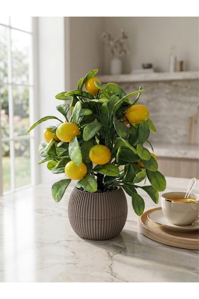 Diba HomeArt Decorative Artificial Lemon Tree 20 cm