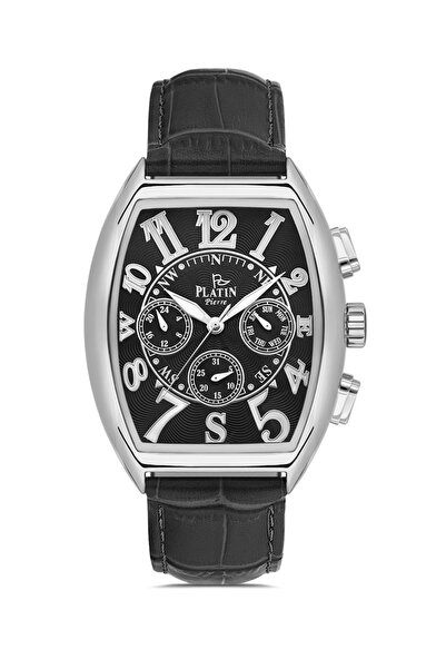 Platin Pierre Hds-1293Gb-J2 Leather Cord Functions Active Men's Wristwatch