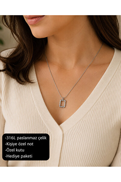 HER ŞEY NOTA www.herseynota.com Aurevyn Organic Rectangular Frame Women's Pen...