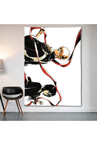 Geek Cultcha Bleach Minimalist Art Wall Covering Wall Tapestry First Quality ...