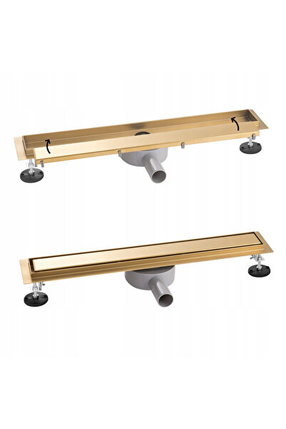 Granitan Rigola Dus Liniara Gold 100 cm Otel Inoxidabil Premium SS304, Inalti...