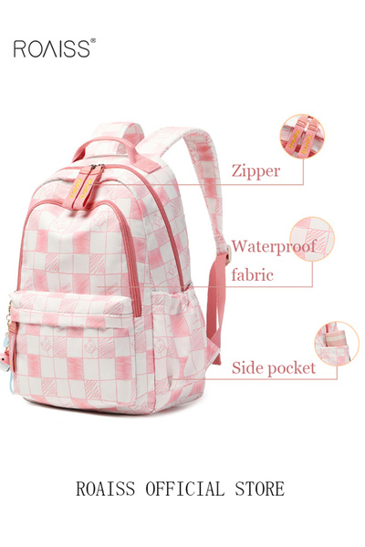 ROAISS Large Capacity Backpack 14 Inch Laptop Bag Wide and Thickened Shoulder...