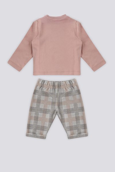 U.S. Polo Assn. U.S. Polo Assn Pembe Fermuarlı Bebek 3Lü Takım