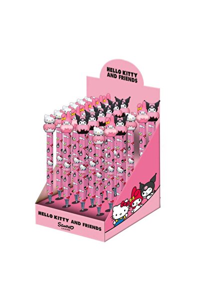 Karactermania Set de Pixuri cu Gel, Hello Kitty, multicolor, 19cm, set 24 bucati
