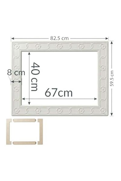 Borwa 18-Size Window Air Conditioner Frame Plastic Decorative Wall-Mounted Mu...
