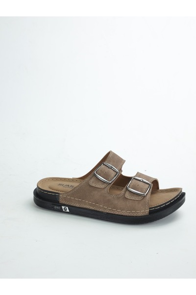 EMAX AYAKKABI HER ADIMDA MUTLULUK Men's Double Buckle Daily Slippers Orthoped...