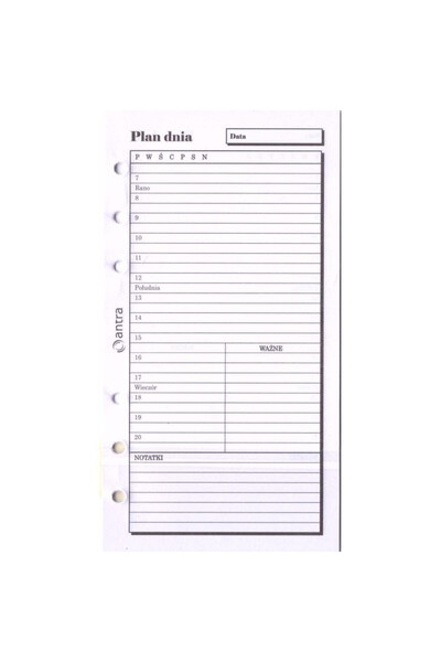 Antra Insertie organizator Plan zi folie multicolor 17.4x10.3cm