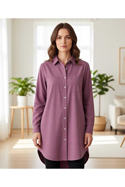 NOSHE Women's Double Pocket Soft Textured Fabric Tunic