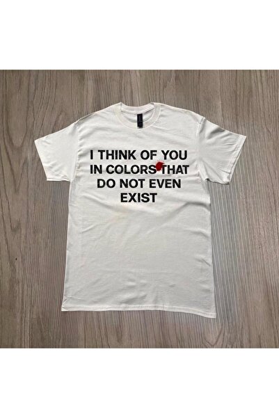 Grafftee Clothing I Think of You in Colors Printed Unisex Oversize T-Shirt