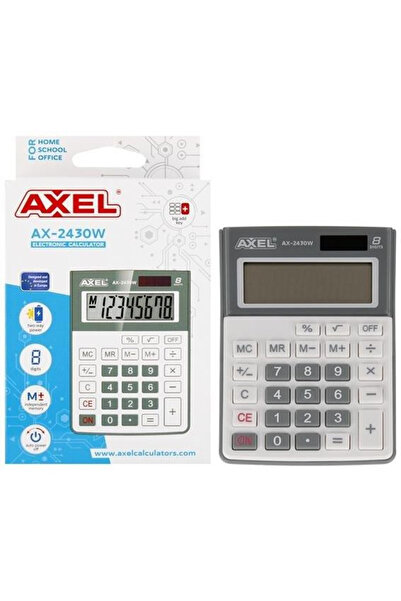 Starpak Calculator Axel AX-2430W, cu memorie si oprire automata, 8 cifre, Mul...