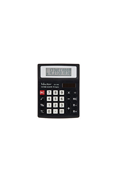 Vector Calculator de birou CD-1182, Vector, 10 cifre, Negru