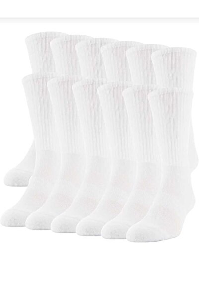 RIVANI Unisex Plain Sports Socks Breathable 12 Pairs