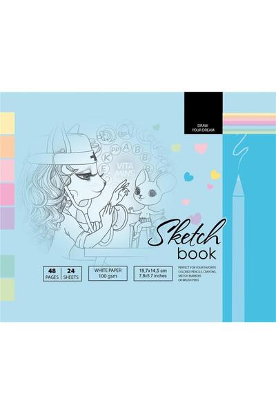Fresh Caiet de schite, Fresh, 48 coli, Multicolor