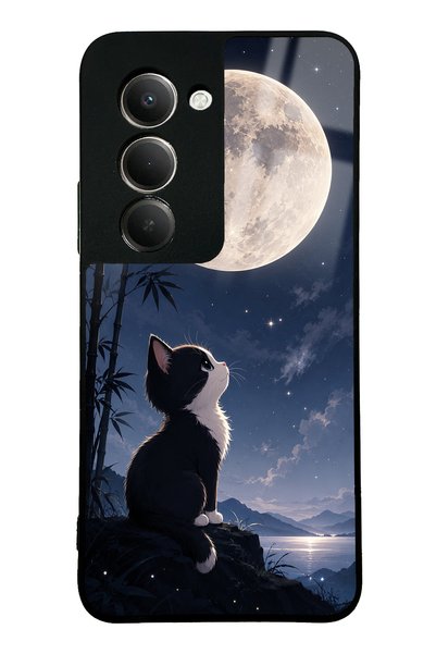 Spoyi حافظة هاتف لامعة بتصميم Xiaomi Redmi 15 Moon Guardian Kitty