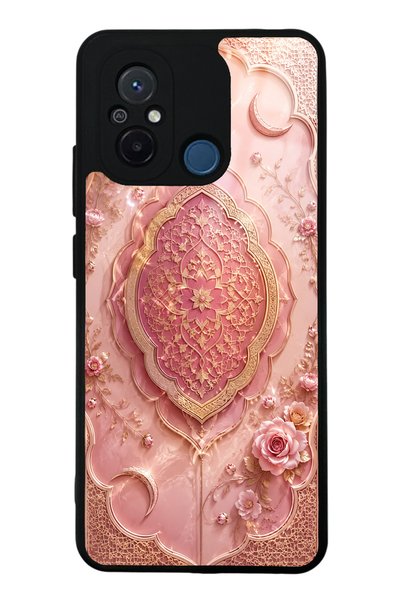 Spoyi حافظة هاتف Xiaomi Redmi 12C Blush Crescent Palace ذات تصميم لامع