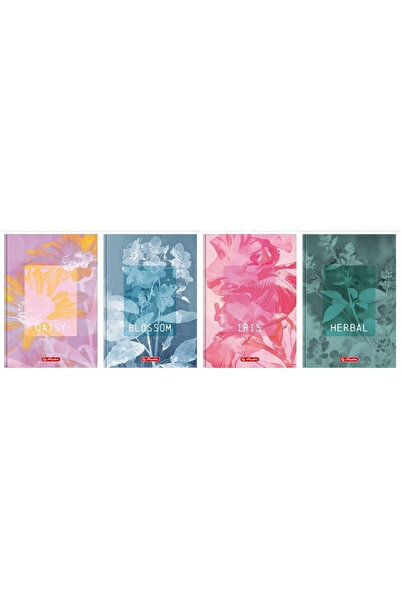 Herlitz Brulion Standard Blossom A5, 96 file, in patratele, coperta florala, ...