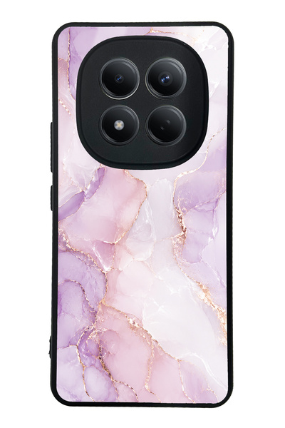 Spoyi Xiaomi Redmi Note 15 Pro 4G Lavender Rose Marble Tasarımlı Glossy Telef...