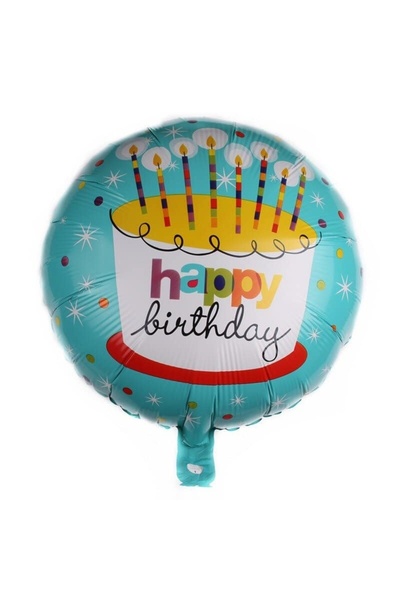 Baloane Vesele Balon Folie Tort Happy Birthday 45 cm BL221