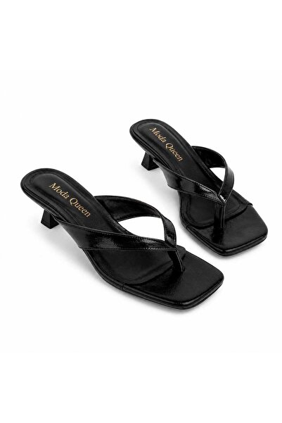 NewQueens Linna Women's High-Heeled Terilk Women's Flip-Flops Daily Slippers ...
